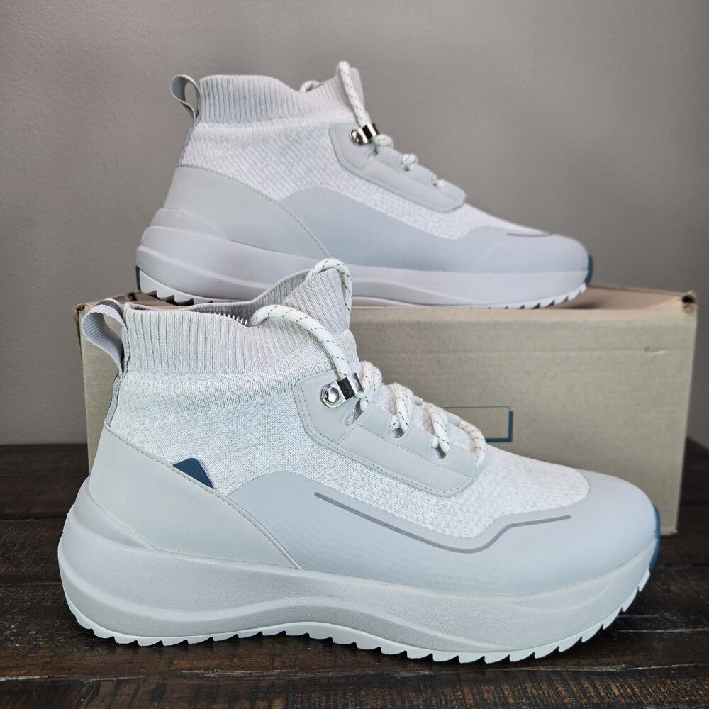 Vessi Cloudburst High Top Womens Size 8 Waterproof Shoes Hiking Frost White